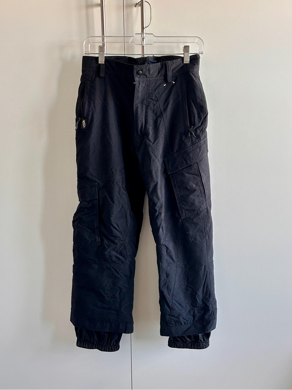 Juniors Obermeyer Black Cargo Adjustable Snow and Ski Pants